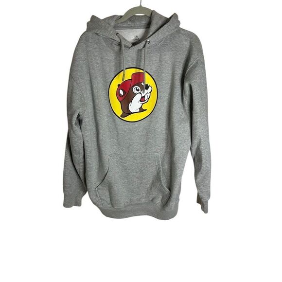 Buc-ee's Tops - Buc-ee's Unisex Gray Pullover Hoodie Sweatshirt Size Large